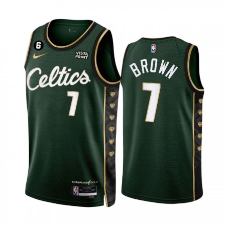 NBA Boston Celtics Trikot Jaylen Brown 7 Nike 2022-23 City Edition Grün Swingman - Herren